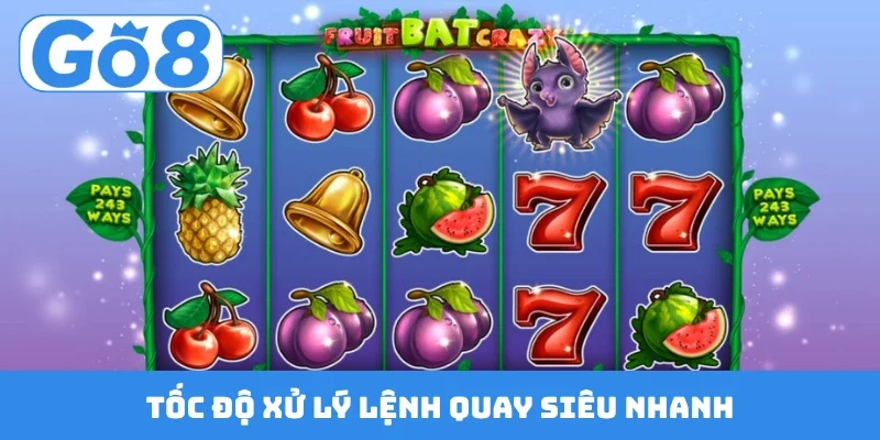 Tốc độ xử lý lệnh quay siêu nhanh