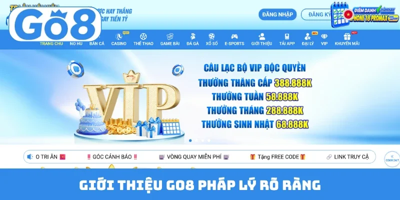 Giới thiệu GO8 pháp lý rõ ràng